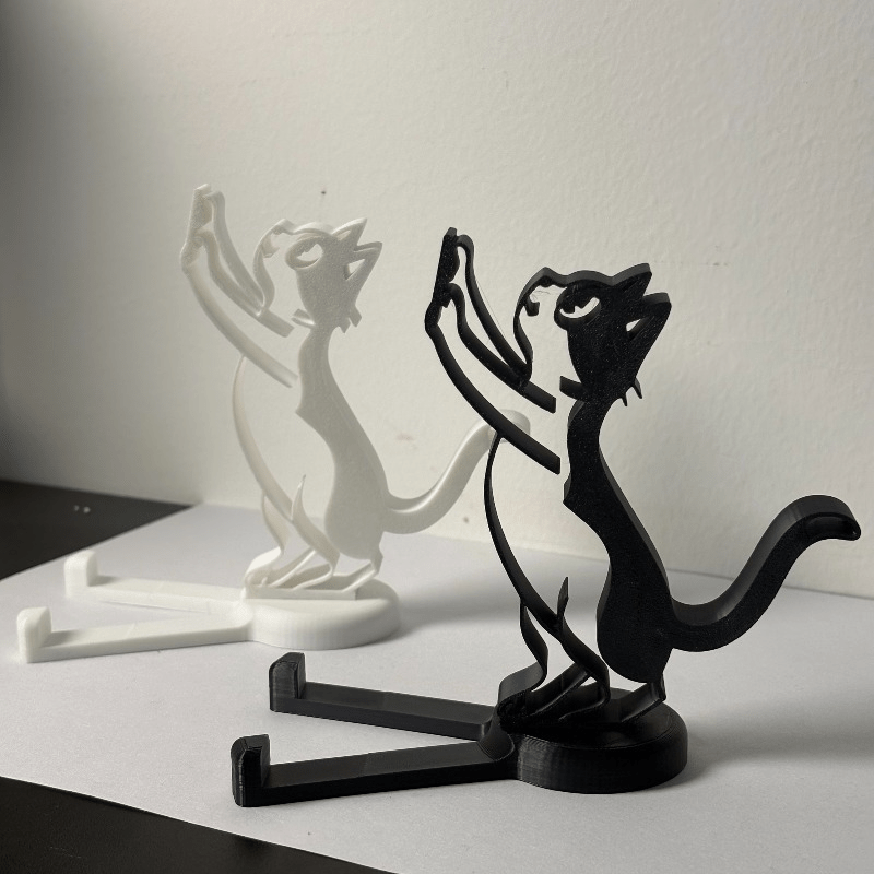 Tablet Phone Accessories - Penyangga Ponsel Bentuk Kucing Minimalis, Dudukan