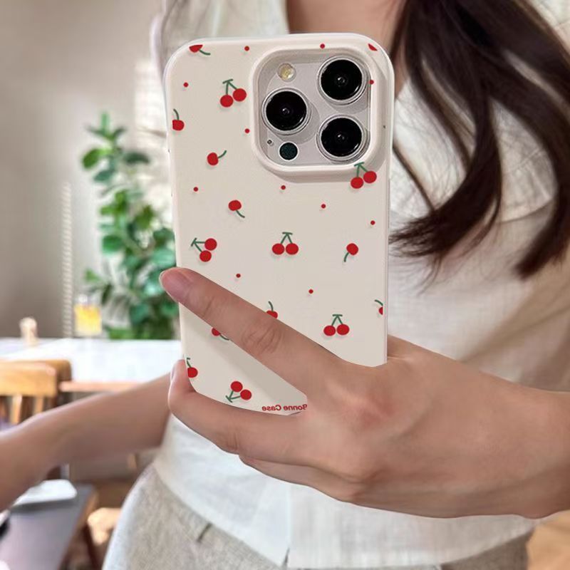 Samsung Galaxy A55 - Casing Ponsel Pola Cherry Lichee Kartun