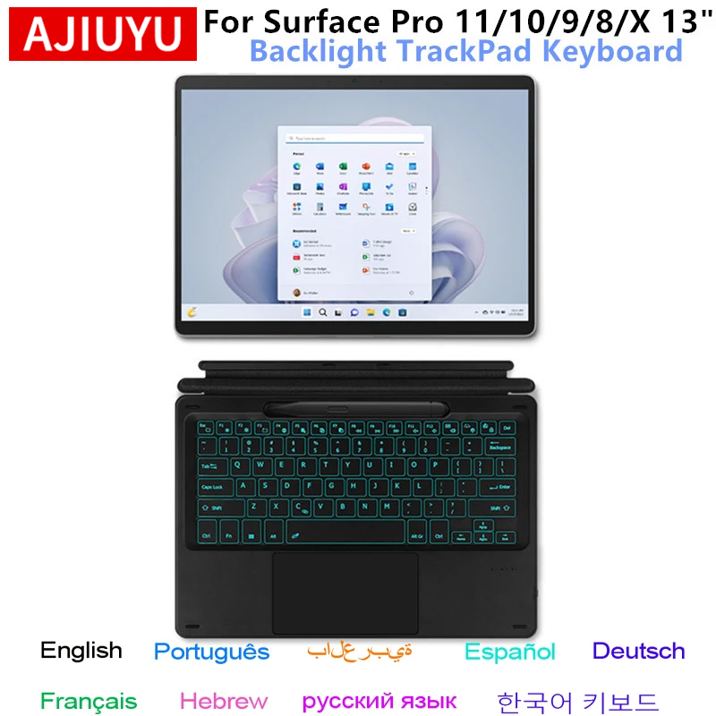 Tablet Accessories Kit - Keyboard Bluetooth untuk Microsoft Surface Pro