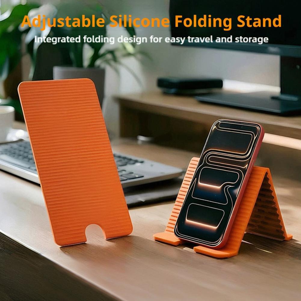 Tablet Phone Accessories - Penyangga Ponsel Silikon Lipat Fleksibel untuk