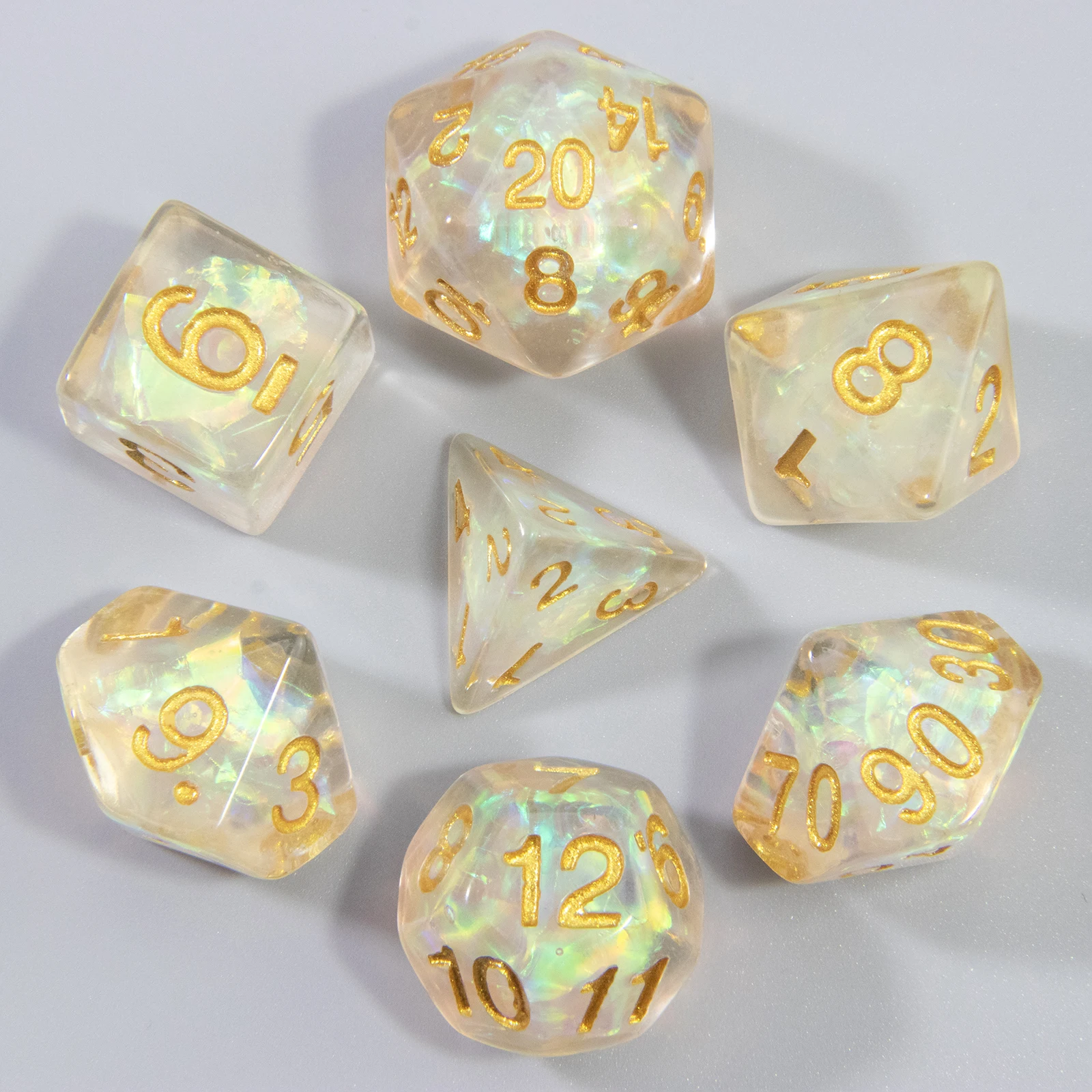 Tablet Accessories Set - Baru Set dadu Sequin-dadu polihedral untuk