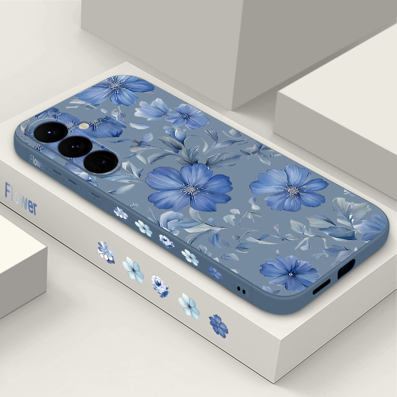 Samsung Galaxy A55 - Casing Ponsel Pola Tanaman Bunga untuk