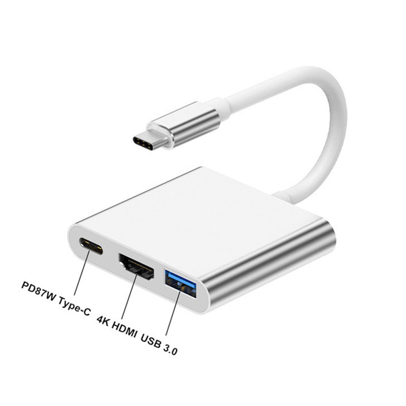Hub USB Tipe C 3 In 1 Ke 4K HD - Tablet Ipad Accessories ulasan dan harga