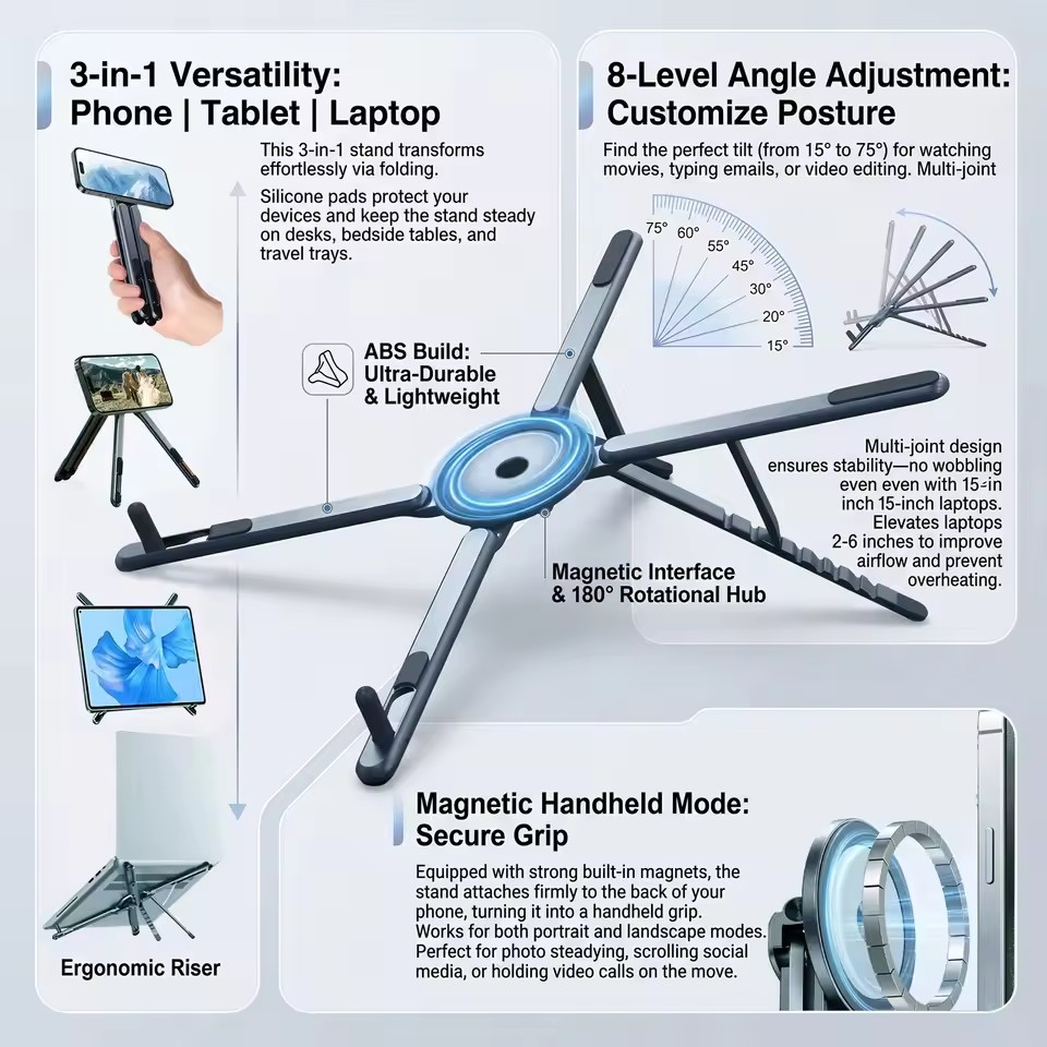 Penyangga Ponsel Magnetik Port - Tablet Phone Accessories ulasan dan harga