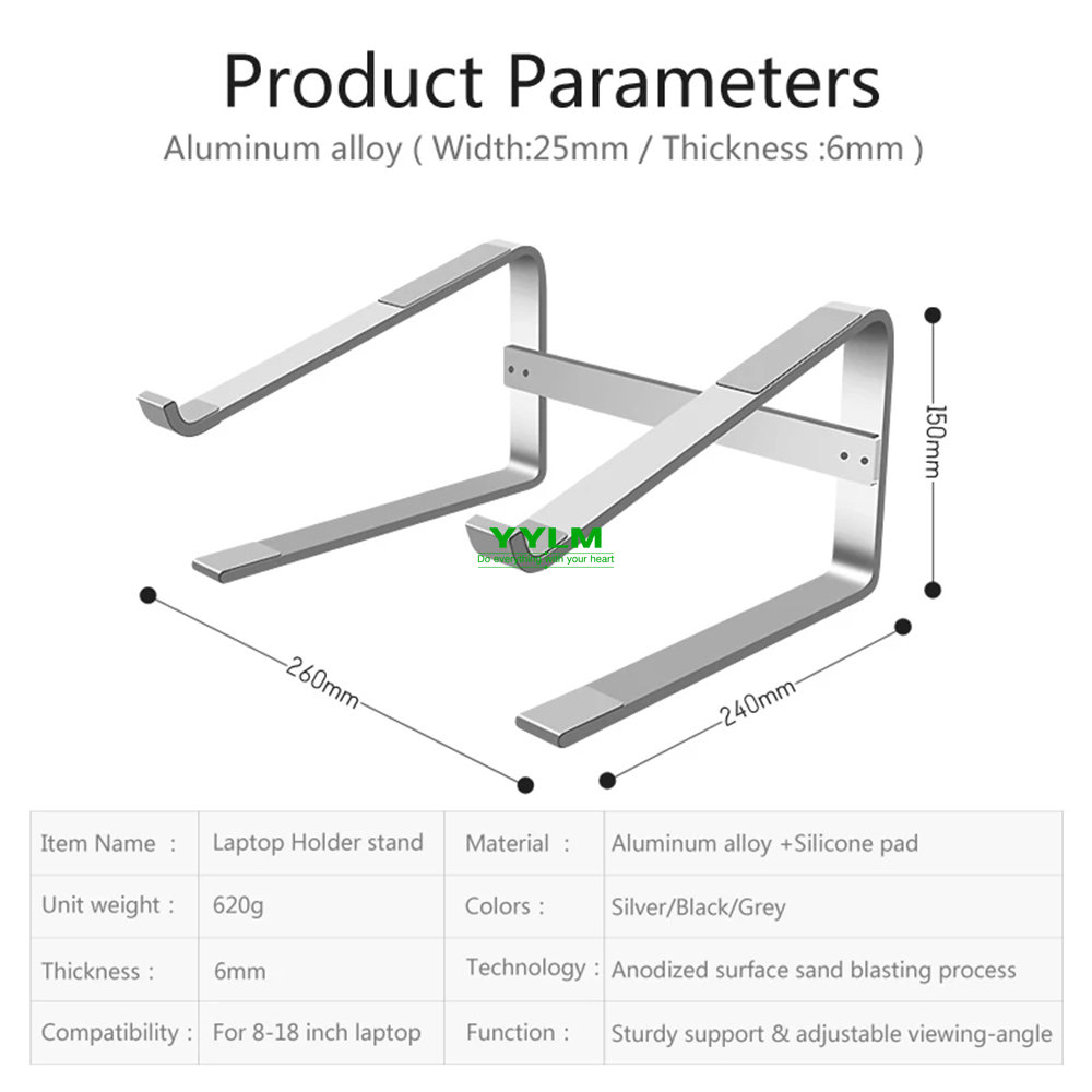 Dudukan Laptop aluminium pemeg - Xiaomi Tablet Accessories ulasan dan harga