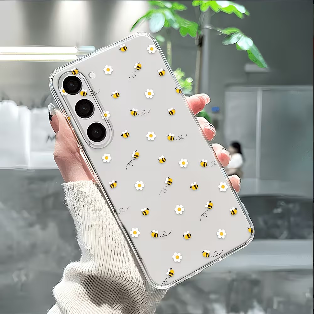 Casing Ponsel Pola Lebah Daisy - Samsung Galaxy A55 ulasan dan harga