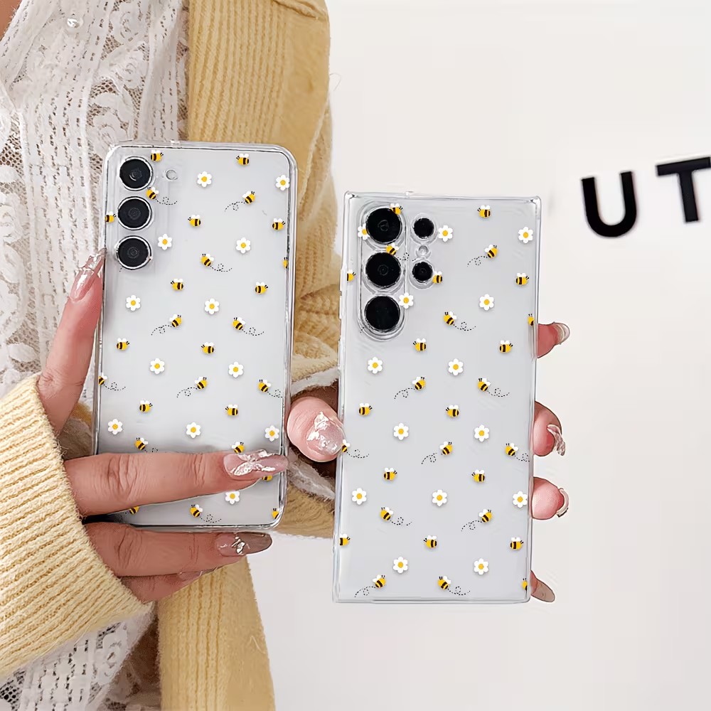 Casing Ponsel Pola Lebah Daisy - Samsung Galaxy A55 ulasan dan harga