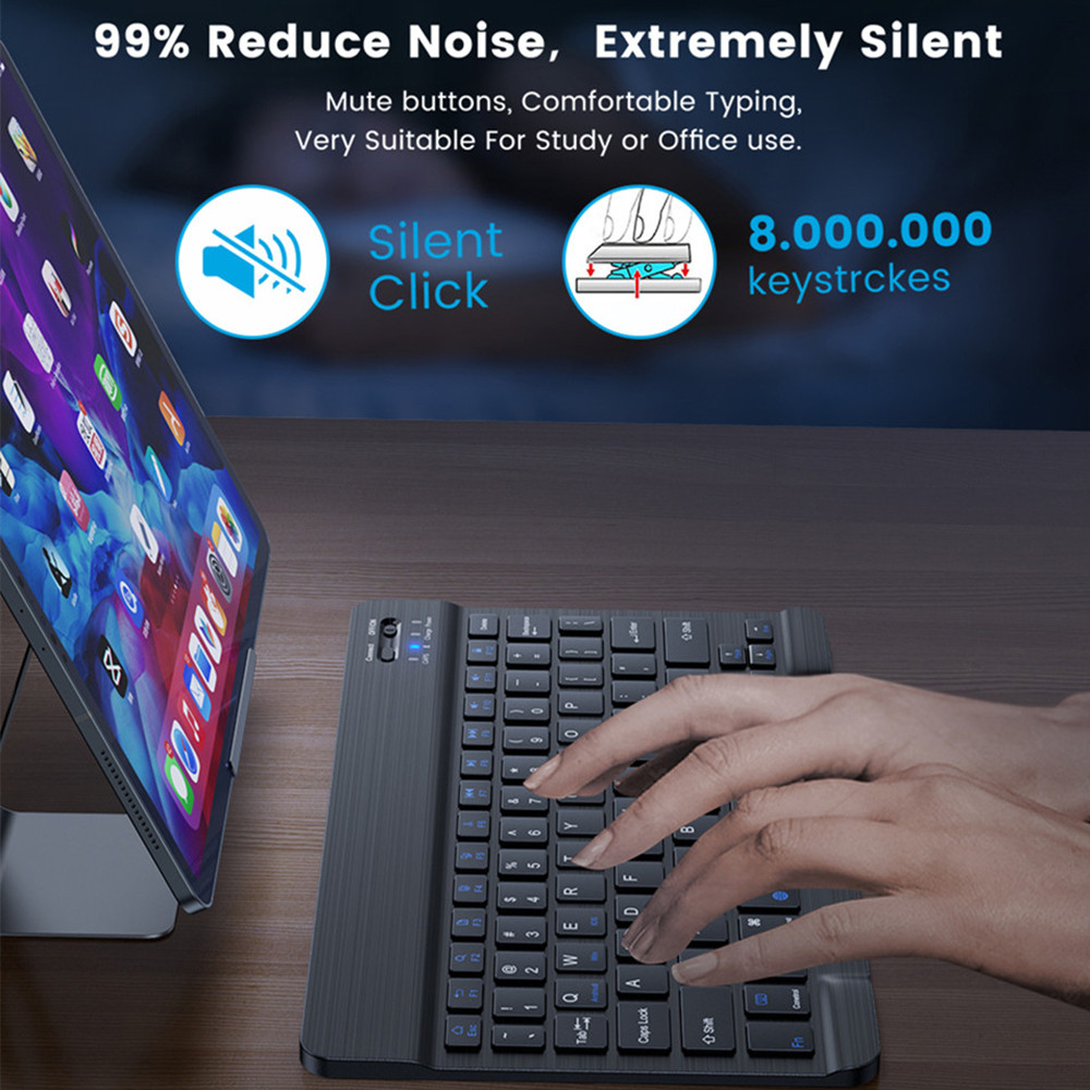 Keyboard Mini Bluetooth Nirkab - Tablet Accessories Kit ulasan dan harga